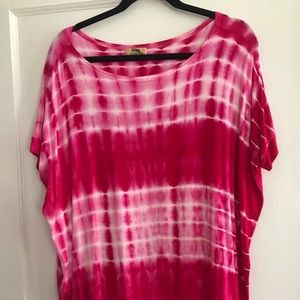 Pink Tye Dye Piko Top